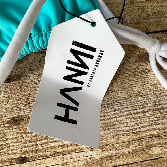 NWT Hanni My Own Muse Swim Top in Blue White - Picture 5 of 5